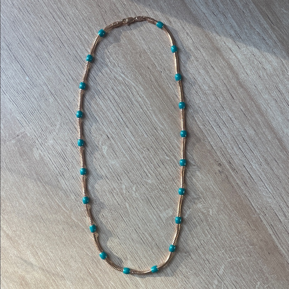 Blue Dot Necklace